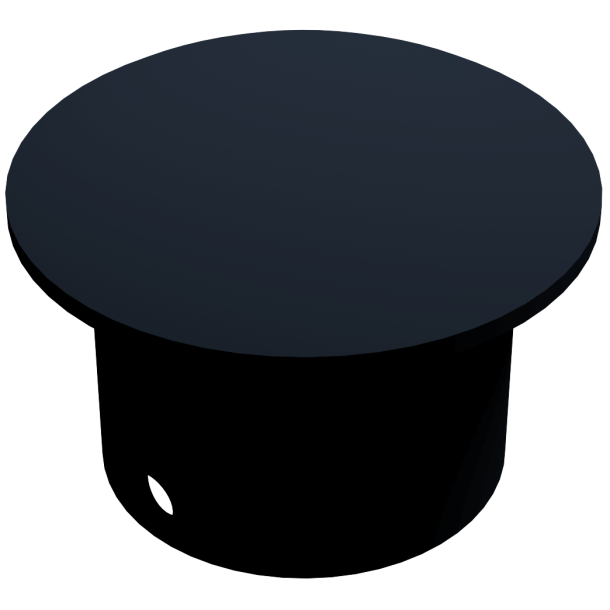 Couvercle pour poteau d'lot | en acier | black coated